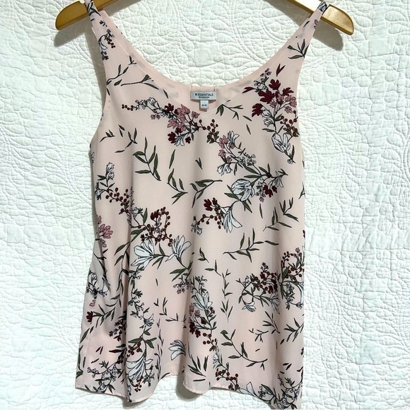 REITMANS Pink Floral Pattern Lined Tank Top, Size: X-Small - #249 - Picture 1 of 10